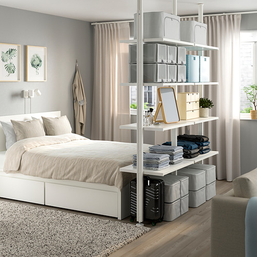 ELVARLI, 2 section shelf unit. 2 of 6 open dialog