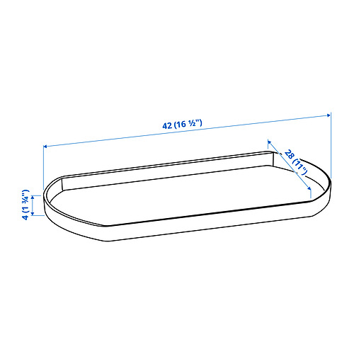 Measurement Illustration - SNURRAD Lazy susan