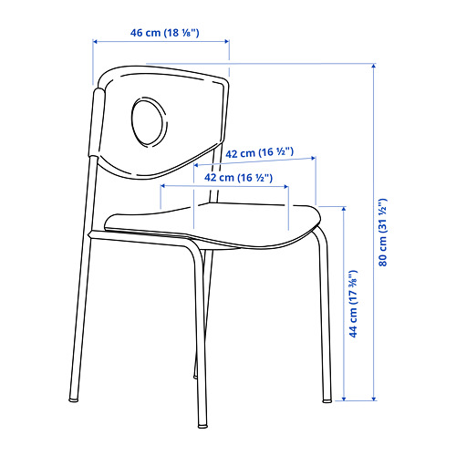STOLJAN, chair frame with backrest 2 of 3 open dialog