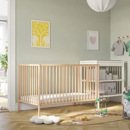 IKEA Puerto Rico SNIGLAR cuna, haya, 27 1/2x52