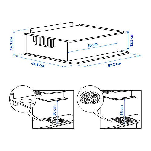 Ilustración con medidas del producto: VIGGBO.