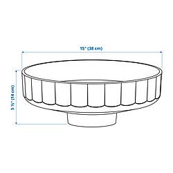 Measurement Illustration - LERSJÖN countertop sink
