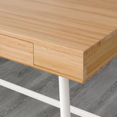 IKEA LILLASEN 机 美品 Amazon | LILLASEN リルオーセン デスク - 竹 102x49 cm 602.782