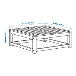 Ilustración de medidas - NÄMMARÖ módulo para sofá, exterior
