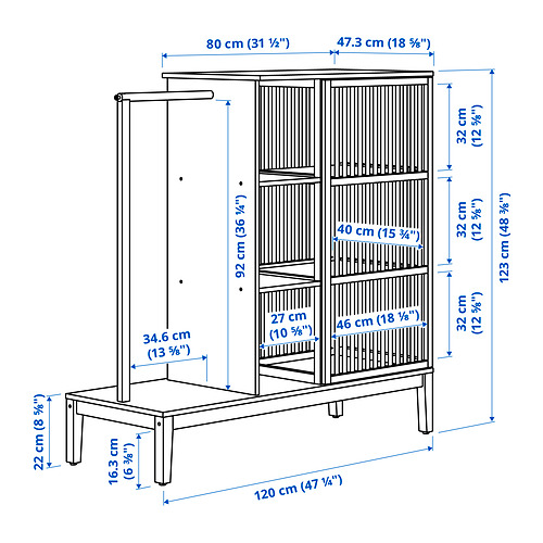 NORDKISA, open wardrobe with sliding door 9 of 9 open dialog
