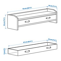 Measurement Illustration - BRYTNING add-on unit