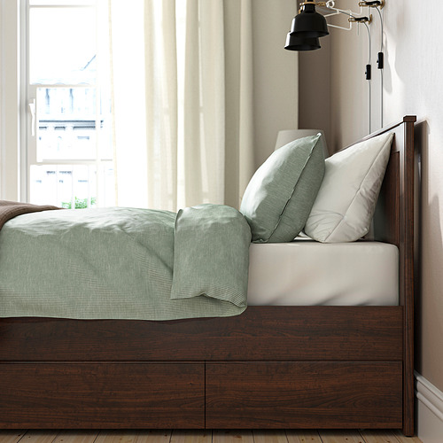 SONGESAND, bed frame with 4 storage boxes 7 of 12 open dialog