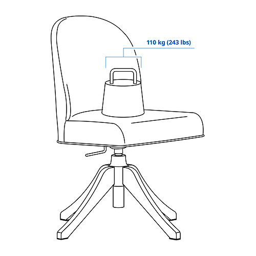 ROSENTORP, swivel chair 4 of 8 open dialog