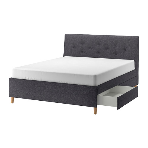 IDANÄS, upholstered storage bed 1 of 11 open dialog