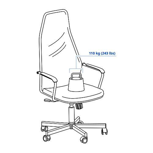 HUVUDSPELARE, gaming chair 4 of 9 open dialog