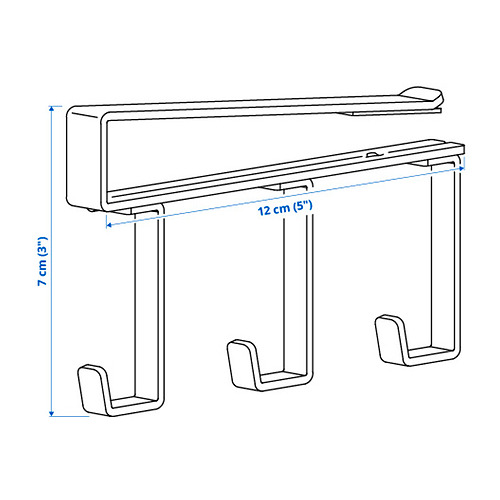 PÅLYCKE, clip-on hook rack 6 of 6 open dialog