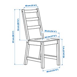 Measurement Illustration - NORDVIKEN chair