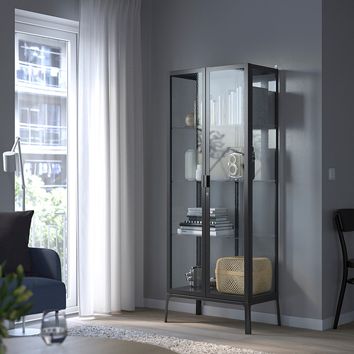 MILSBO, glass-door cabinet 2 of 6 open dialog