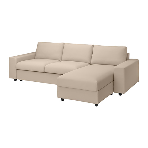 VIMLE, 3-seat sofa bed with chaiselon and wide armrestsgue. 1 of 10 open dialog
