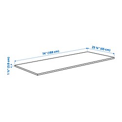 Measurement Illustration - SÄLJAN countertop