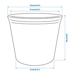 Measurement Illustration - KÖRSBÄRSBJÖRK plant pot