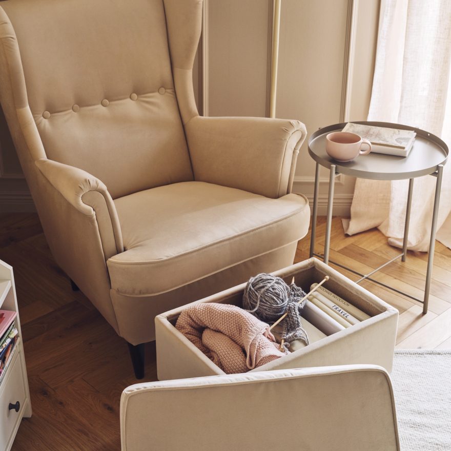 STRANDMON, sillón de orejas. 3 de 8 abrir diálogo
