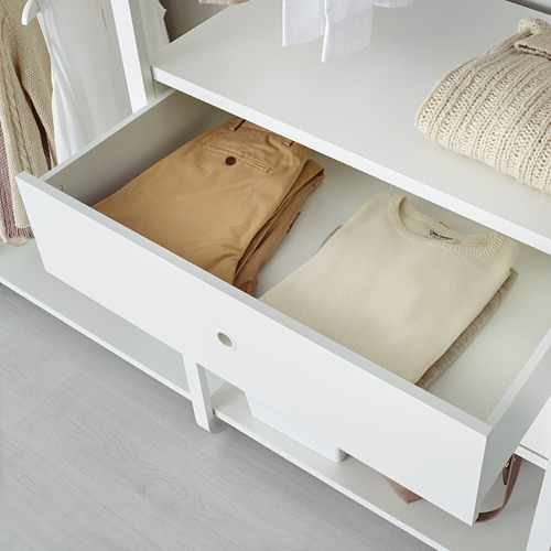 ELVARLI, 2 section shelf unit. 6 of 9 open dialog