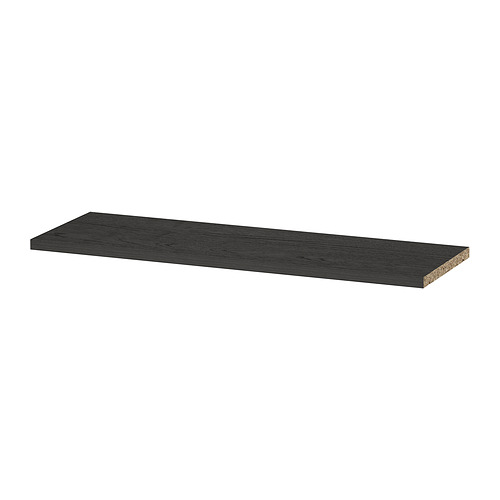 Estantería negra BILLY, rectangular, de madera, diseño sencillo.