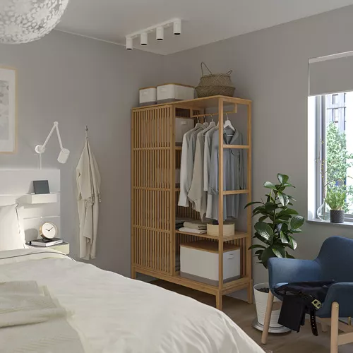 IKEA Puerto Rico - NORDKISA open wardrobe with sliding door