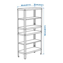 Measurement Illustration - KOLBJÖRN shelf unit, indoor/outdoor