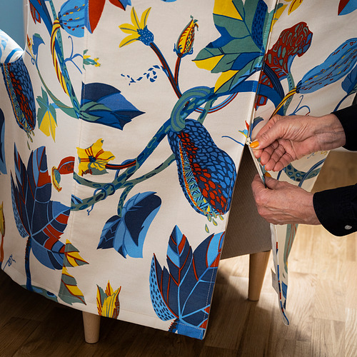 STRANDMON, slipcover for wing chair. 4 of 5 open dialog