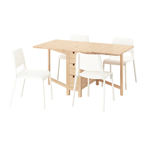 NORDEN / TEODORES, gateleg table and 4 chairs. 1 of 10 open dialog