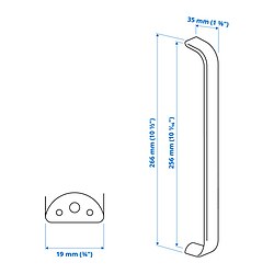 Measurement Illustration - KALERUM handle
