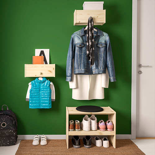 RAGGBERG, coat rack with shelf. 2 of 7 open dialog