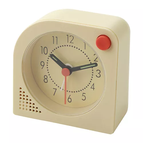 IKEA Puerto Rico TJINGA alarm clock, pale yellow, ¼x3 ¼