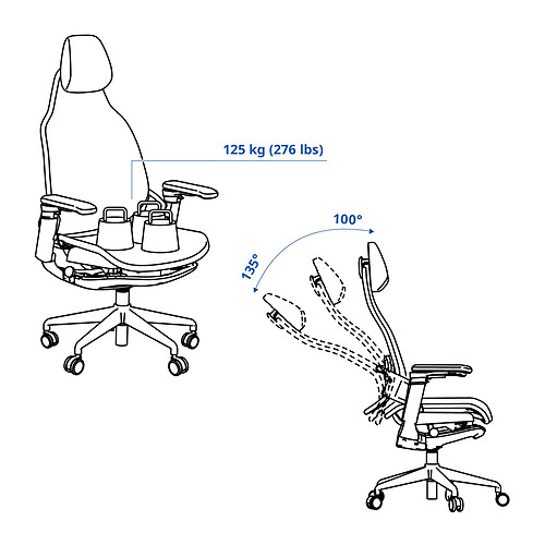 BÄSTBOLL, gaming chair. 4 of 12 open dialog