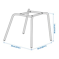 Ilustración de medidas - SKÅLSTA armazón inferior de silla