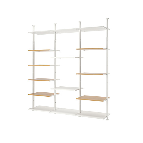 ELVARLI, 3 section shelf unit. 1 of 4 open dialog