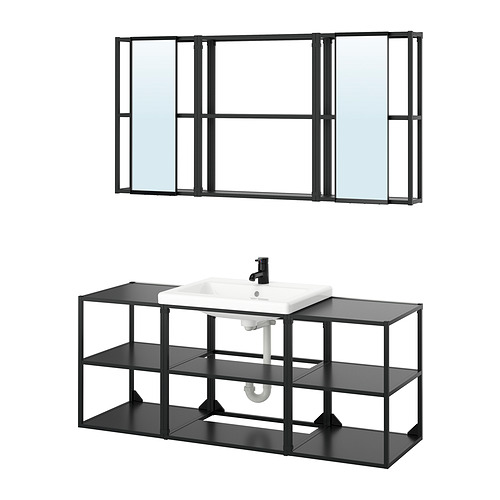 ENHET, Combinación muebles baño con grifo SALJEN,. 1 de 4 open dialog