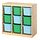 Select colour variation: room divider light white stained pine/light blue bright green