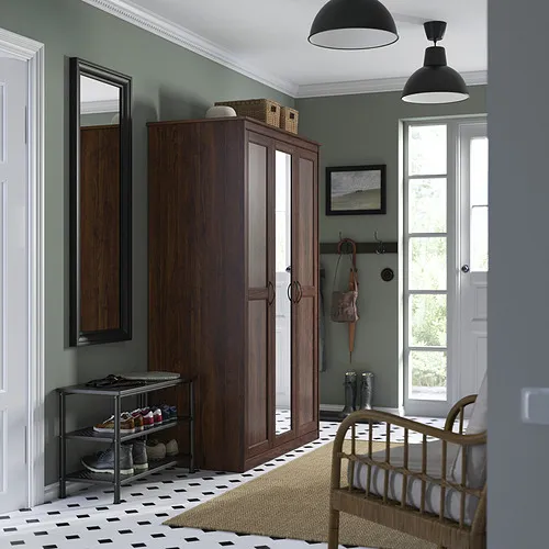 IKEA Puerto Rico - SONGESAND wardrobe, 3 doors, brown, 47 1/8 