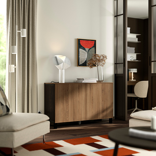 BESTÅ, combinación almacenamiento+puertas. 2 de 3 open dialog