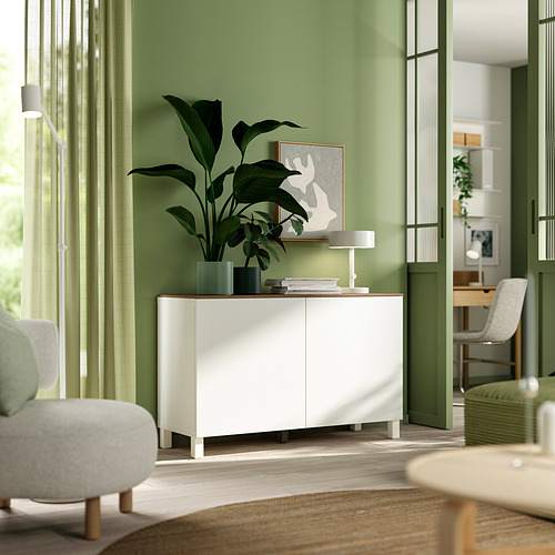 BESTÅ, combinación almacenamiento+puertas. 2 de 3 open dialog