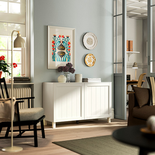 BESTÅ, storage combination with doors. 2 of 3 open dialog