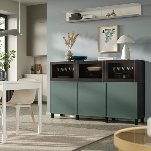 BESTÅ, combinación almacenamiento+puertas. 2 de 3 open dialog