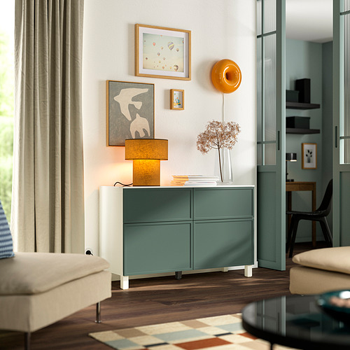 BESTÅ, comb almacenamiento+puertas/cajones. 2 de 4 open dialog