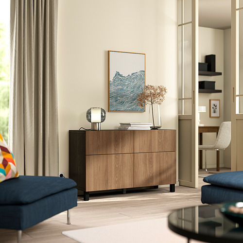 BESTÅ, comb almacenamiento+puertas/cajones. 2 de 4 open dialog