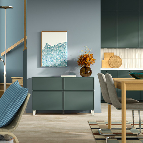 BESTÅ, comb almacenamiento+puertas/cajones. 3 de 4 open dialog