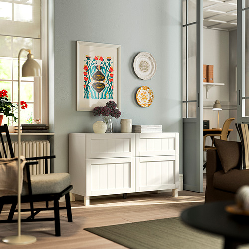 BESTÅ, storage combination w doors/drawers. 2 of 3 open dialog