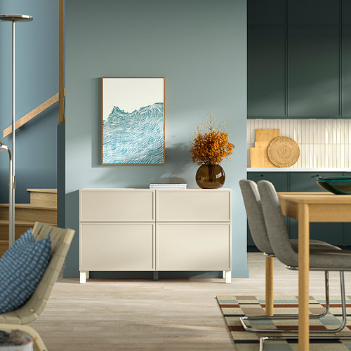 BESTÅ, storage combination with drawer runner, push-open. 3 of 4 open dialog