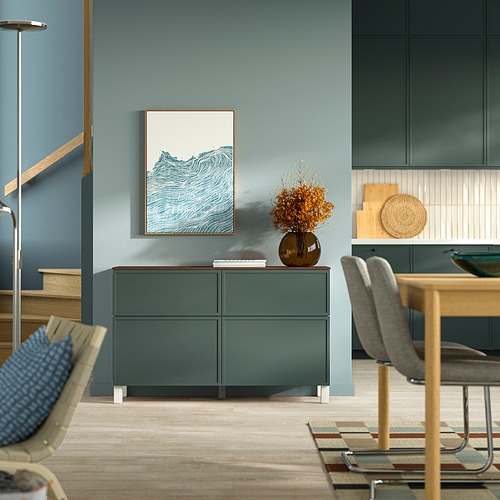 BESTÅ, storage combination w doors/drawers. 4 of 4 open dialog