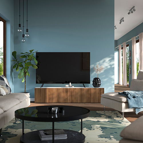 BESTÅ, mueble para TV+puertas. 2 de 7 open dialog