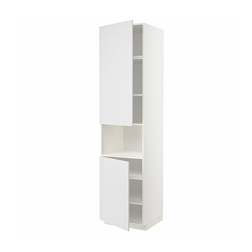 Mueble de cocina METOD blanco con estantes ajustables, diseño elegante.