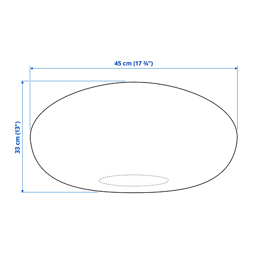 Ilustración con medidas del producto: SANDARED.