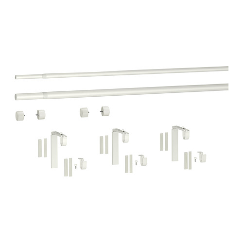 HUGAD / RÄCKA, combinación barra cortina doble. 2 de 2 open dialog